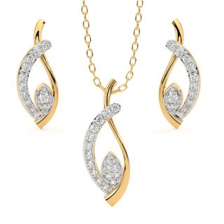 Ridley Round Diamond Pendant Set